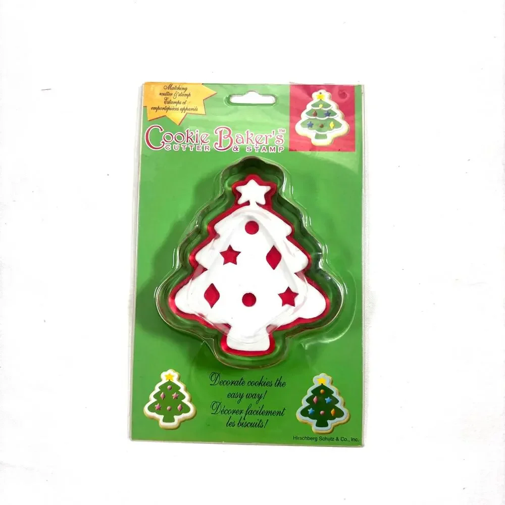 Vintage Hirschberg Shultz Cookie Baker’s Set 3 Snowman Tree Santa 1980s NOS